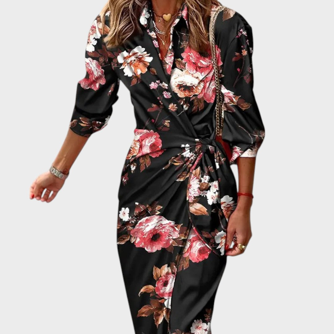 Tina | Wrap maxi dress