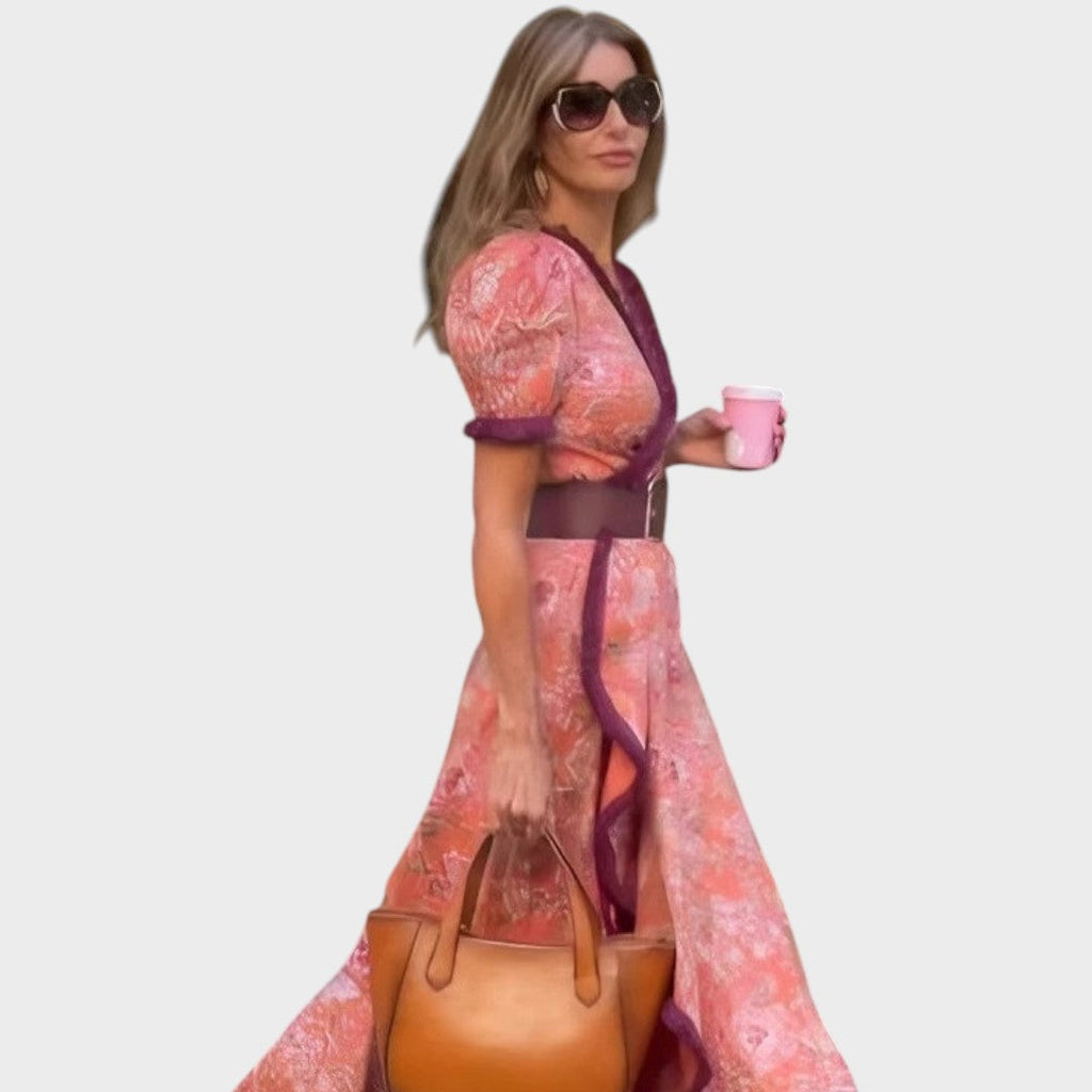 Sylvie | Long dress with flared sleeves