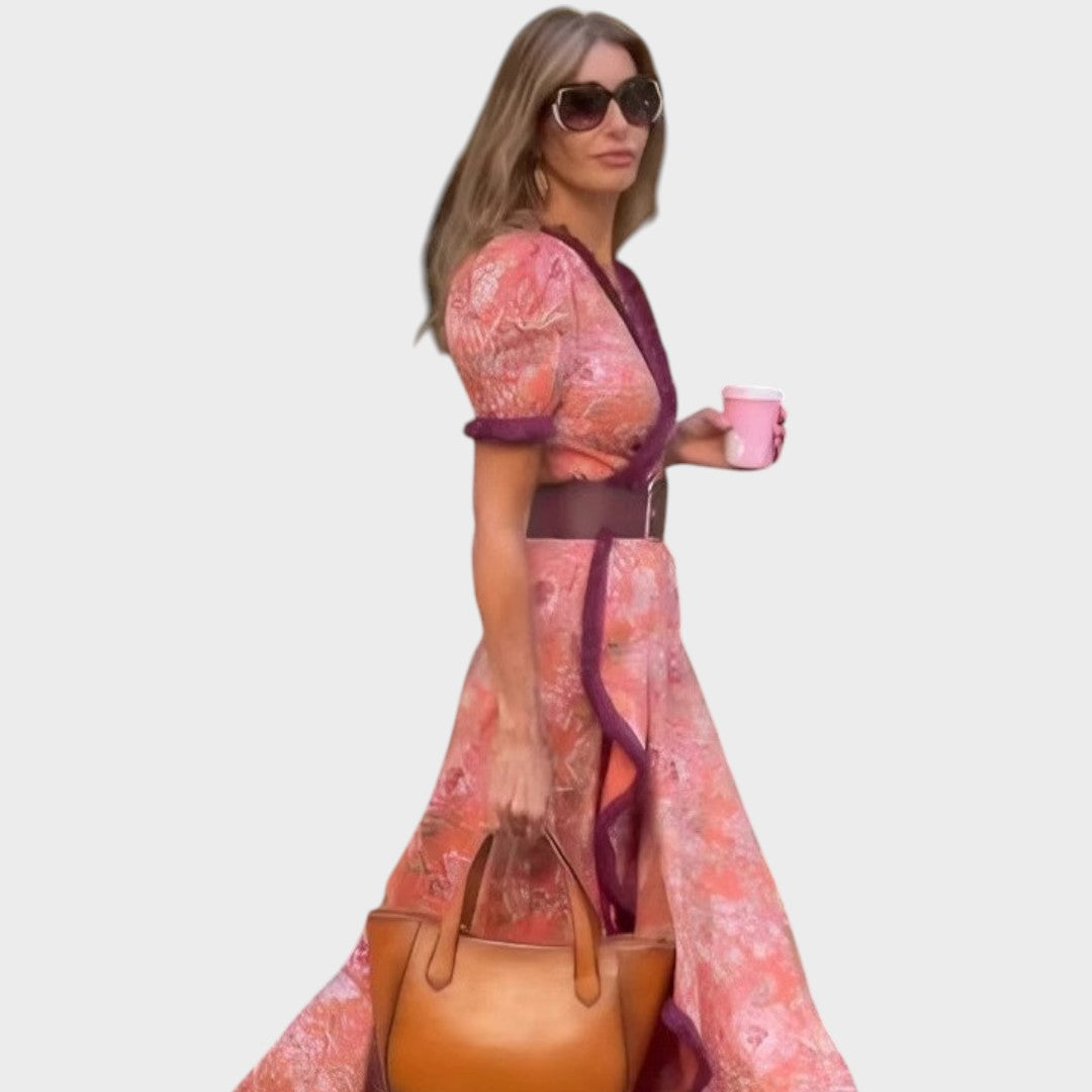 Sylvie | Long dress with flared sleeves