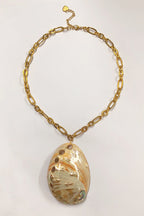 Collar de Concha Natural Estilo Océano