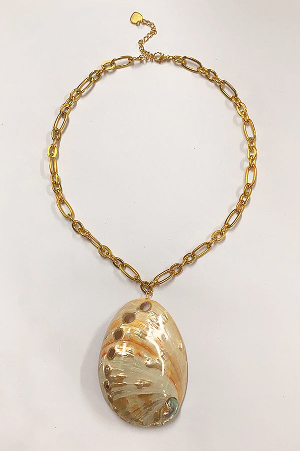 Collar de Concha Natural Estilo Océano