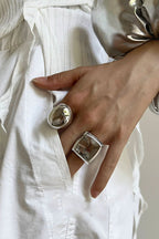 Anillo Pulido Estilo Francés Vintage