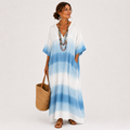 Caftán Jamila Azul Degradado - OSMARA Fashion