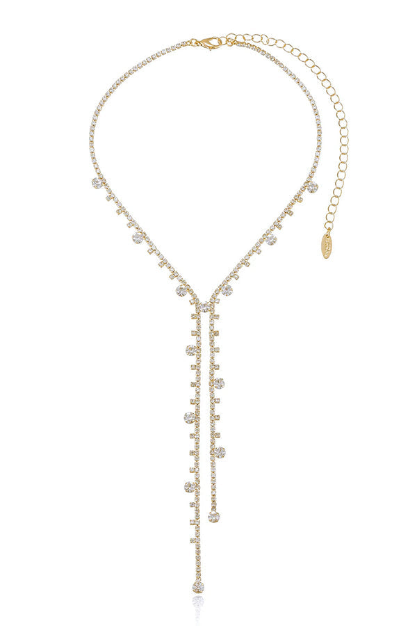 Collar Sexy de Diamantes Irregular