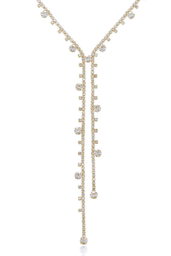 Collar Sexy de Diamantes Irregular
