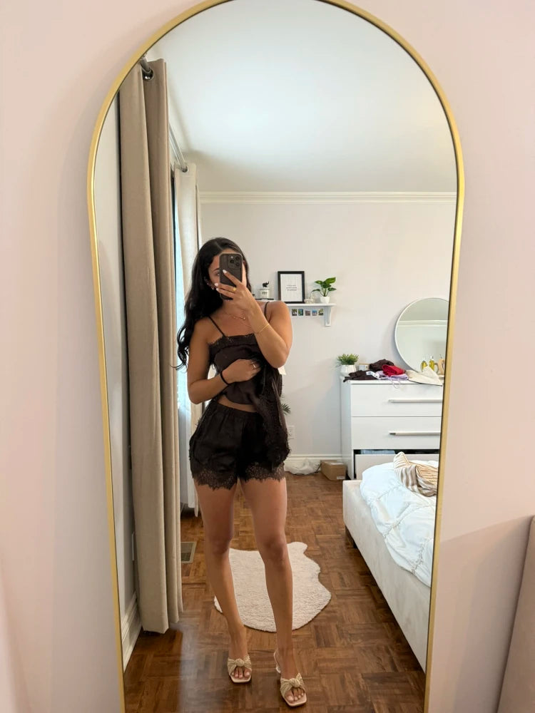 Shorts de satén Fiora