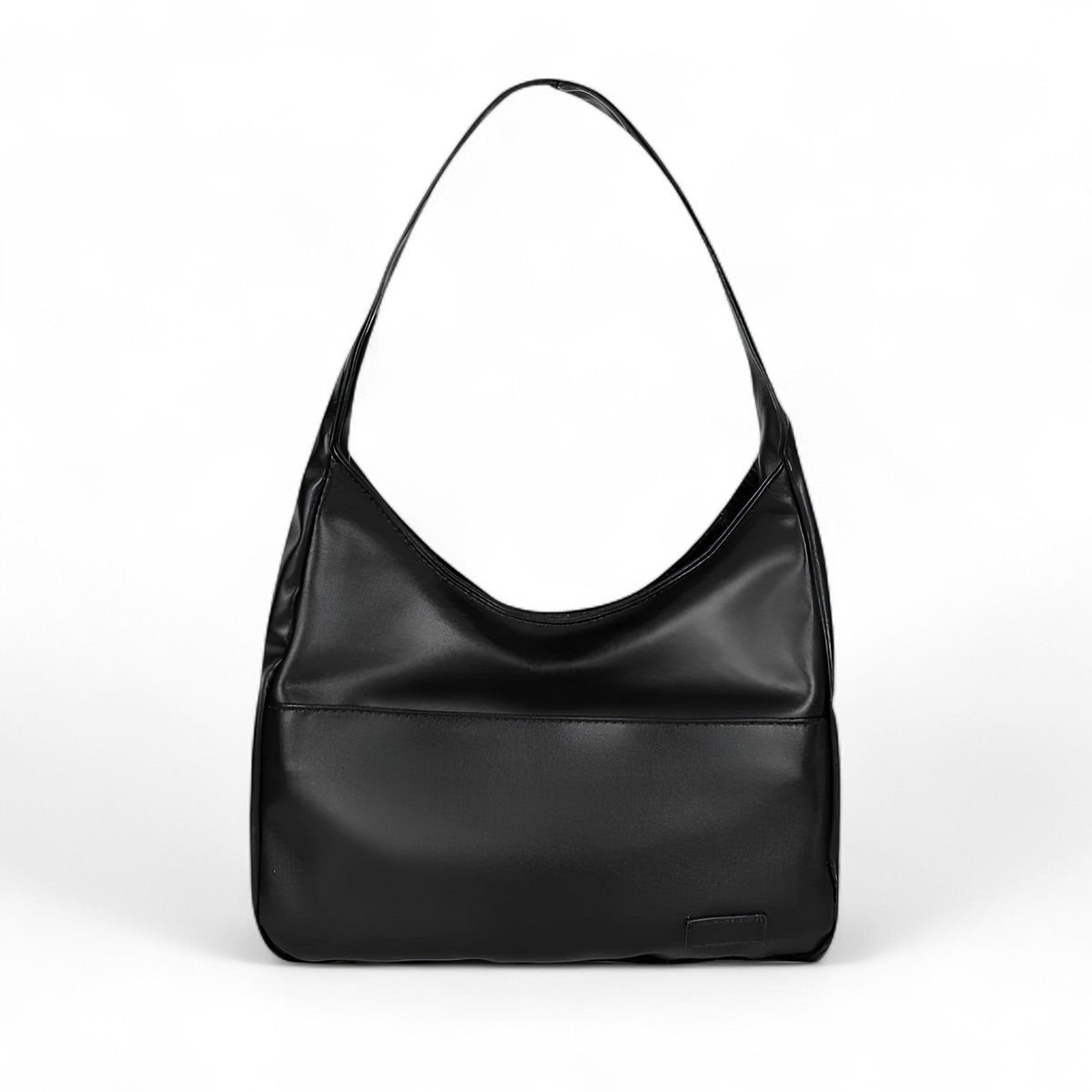 MEYA - Bolso Grande de Tendencia en Cuero Negro