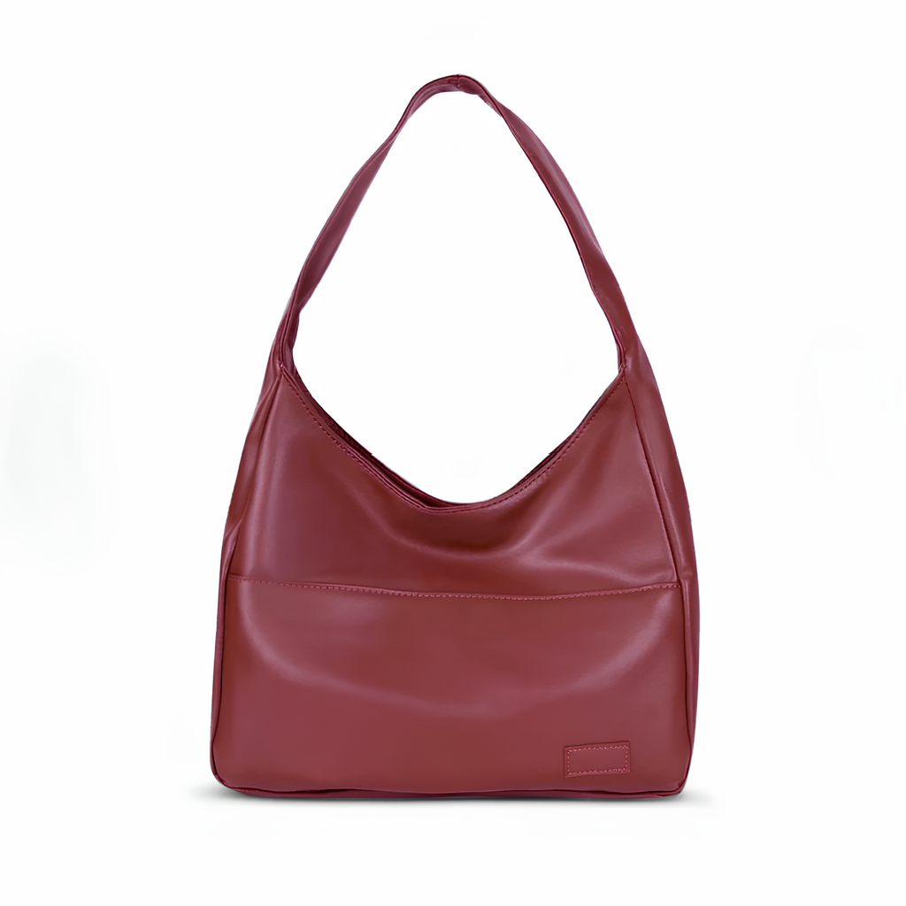 MEYA - Bolso Grande de Tendencia en Cuero Rojo