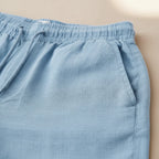 Pantalones cortos de algodón y lino