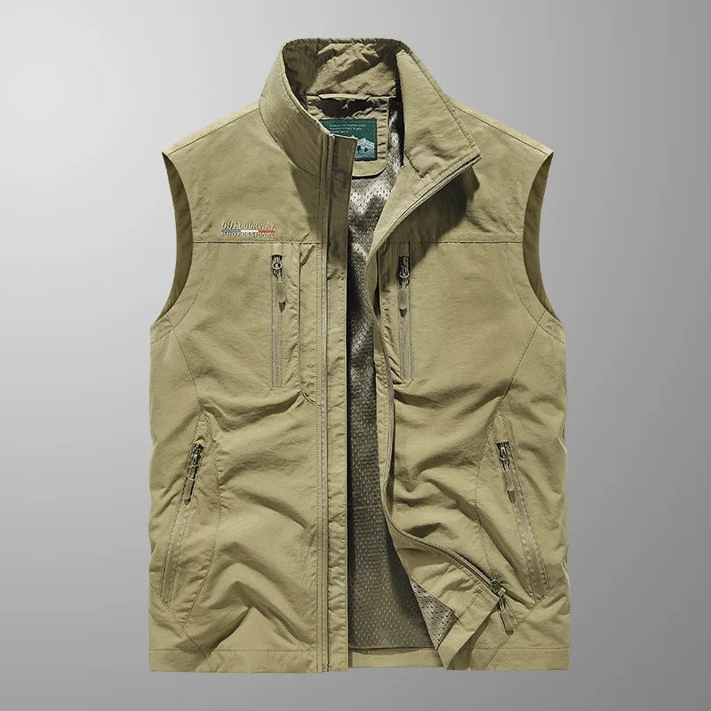 Chaleco Cargo Transpirable para Aventuras - Chaquetas Multifuncionales