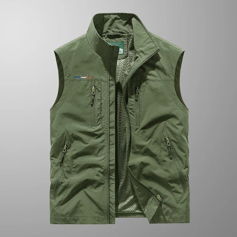 Chaleco Cargo Transpirable para Aventuras - Chaquetas Multifuncionales