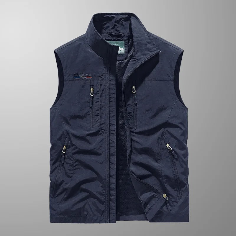 Chaleco Cargo Transpirable para Aventuras - Chaquetas Multifuncionales