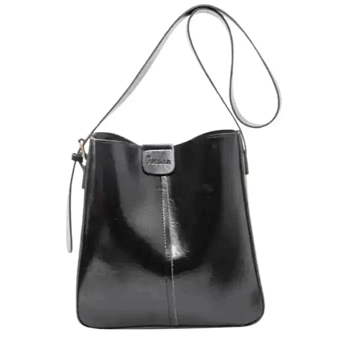 GIULIA - Rigid Leather Basket Bag