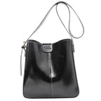GIULIA - Rigid Leather Basket Bag