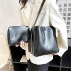 GIULIA - Rigid Leather Basket Bag