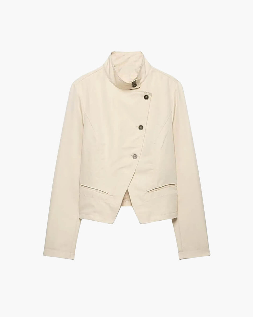 Helena Blazer cruzado cuello embudo