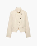 Helena Blazer cruzado cuello embudo