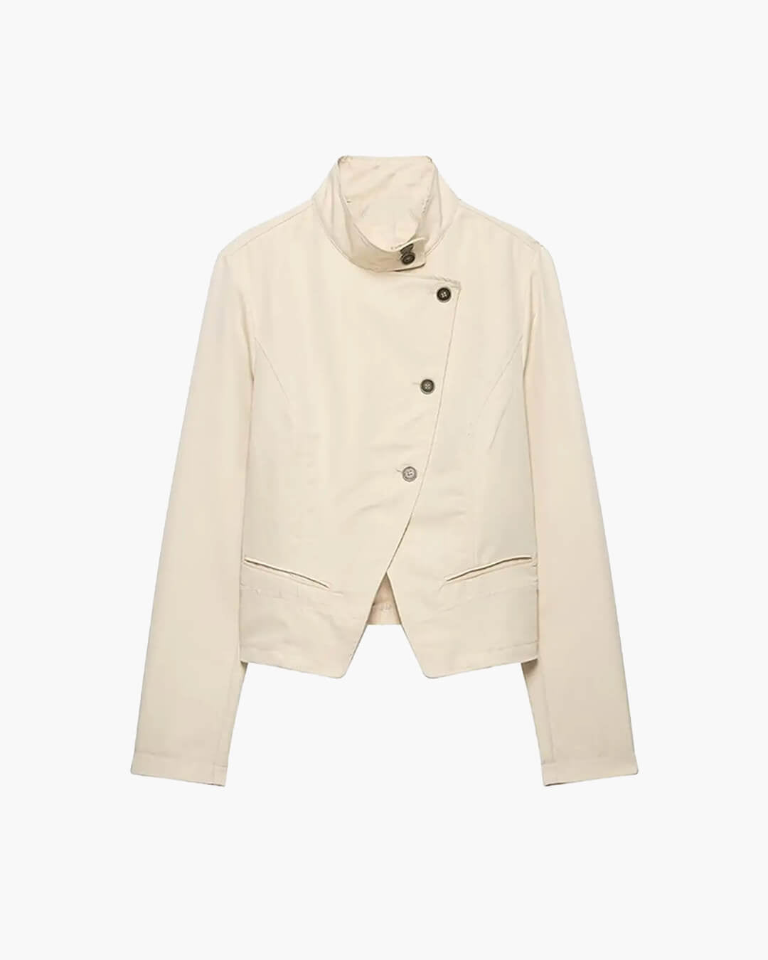 Helena Blazer cruzado cuello embudo