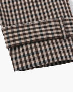 Helena Trench corto de cuadro Vichy con cordón