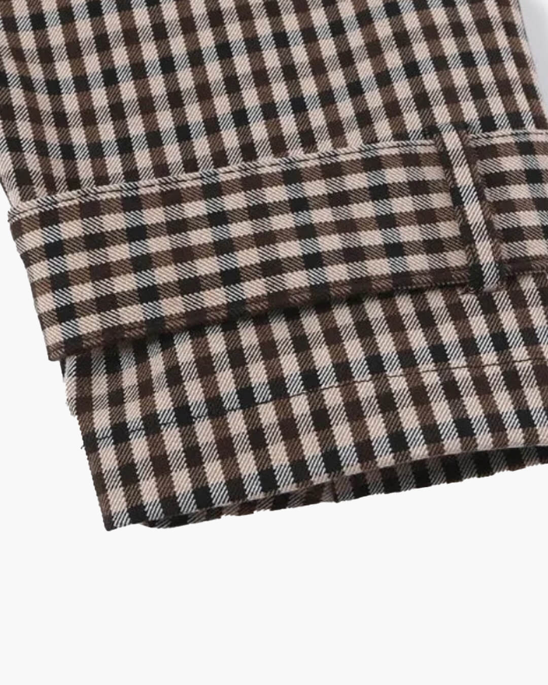 Helena Trench corto de cuadro Vichy con cordón