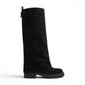 Avyra - Bota Slouch Alta Mujer de Ante