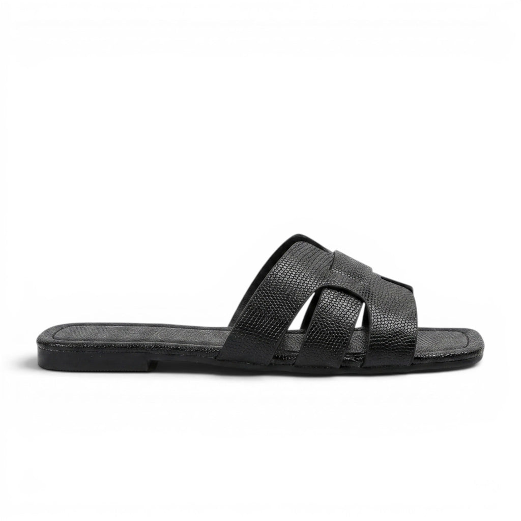 Kylie - Sandalia Plana Mujer Zueco Verano de Tendencia