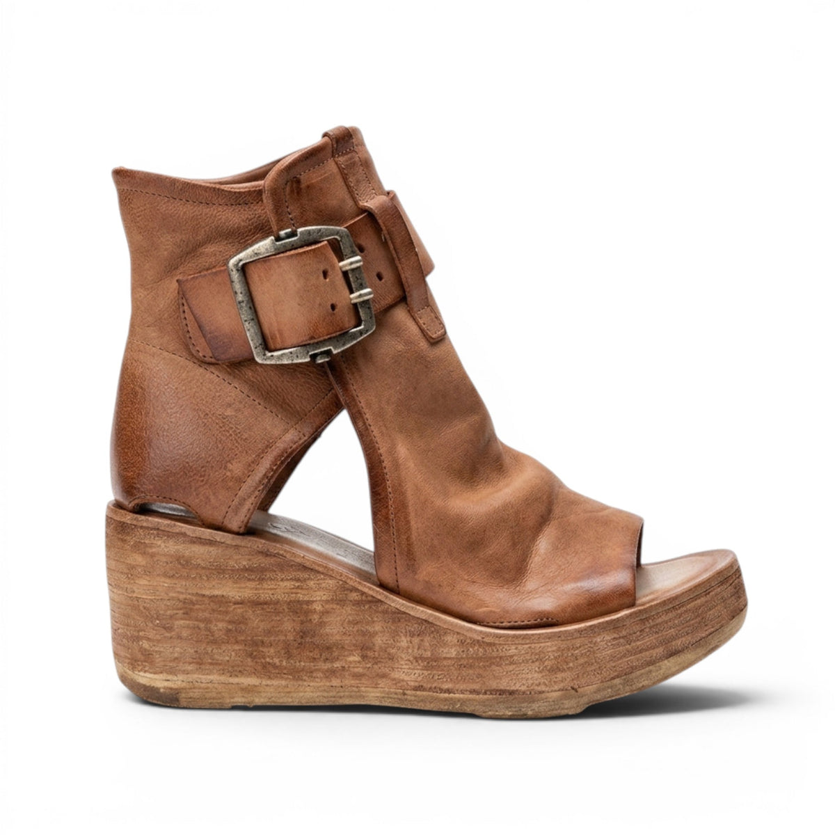 Sigya - Sandalia Piel Mujer de Cuña Estilo Bohemio