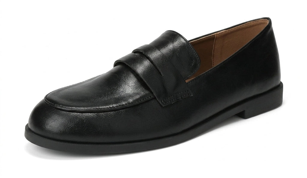 Elizabeth - Mocasín de Piel Vintage de Tacón