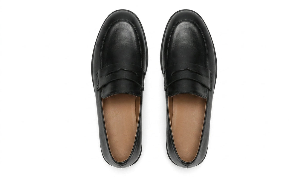 Elizabeth - Mocasín de Piel Vintage de Tacón