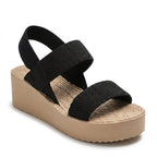 Kivys - Sandalia de Cuña Mujer Confort Verano Plataforma