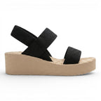 Kivys - Sandalia de Cuña Mujer Confort Verano Plataforma