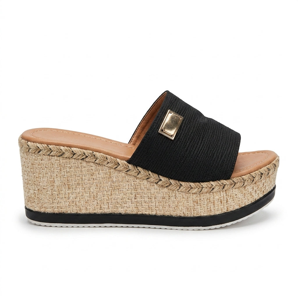 Fasul - Sandalia de Cuña Mujer Zueco Verano Estilo Bohemio