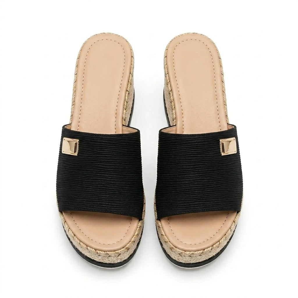 Fasul - Sandalia de Cuña Mujer Zueco Verano Estilo Bohemio