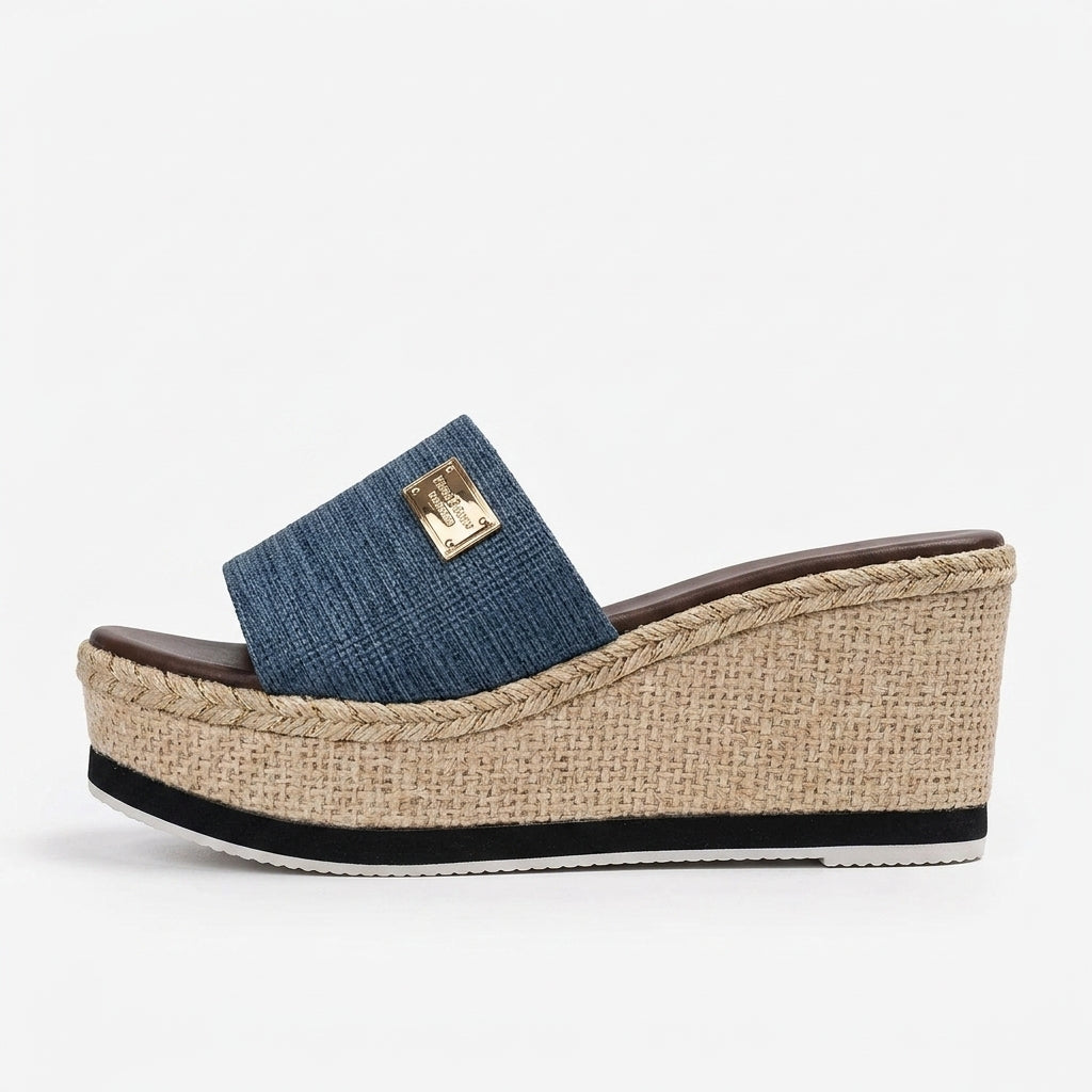Fasul - Sandalia de Cuña Mujer Zueco Verano Estilo Bohemio