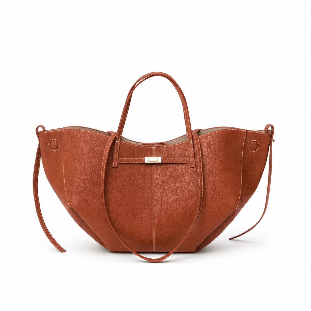 Liora – Bolso Capazo Grande Elegante de Piel Grabada para Mujer - OSMARA Fashion - vista 3