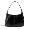 NOVA - Bolso para Clases de Piel Charol Negro - OSMARA Fashion