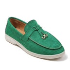 Zaza - Mocasín Mujer de Ante Verde