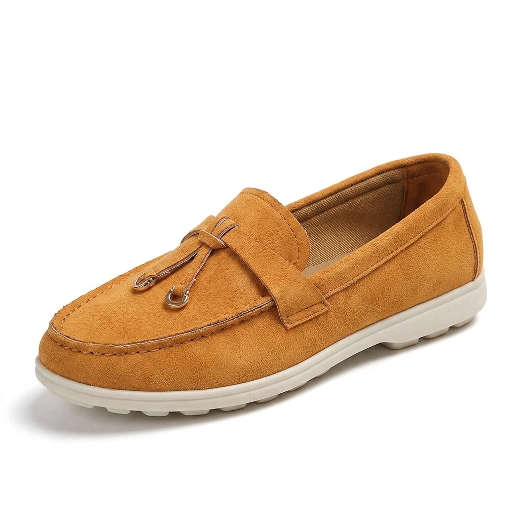 Zaza - Mocasín Mujer de Ante Verde