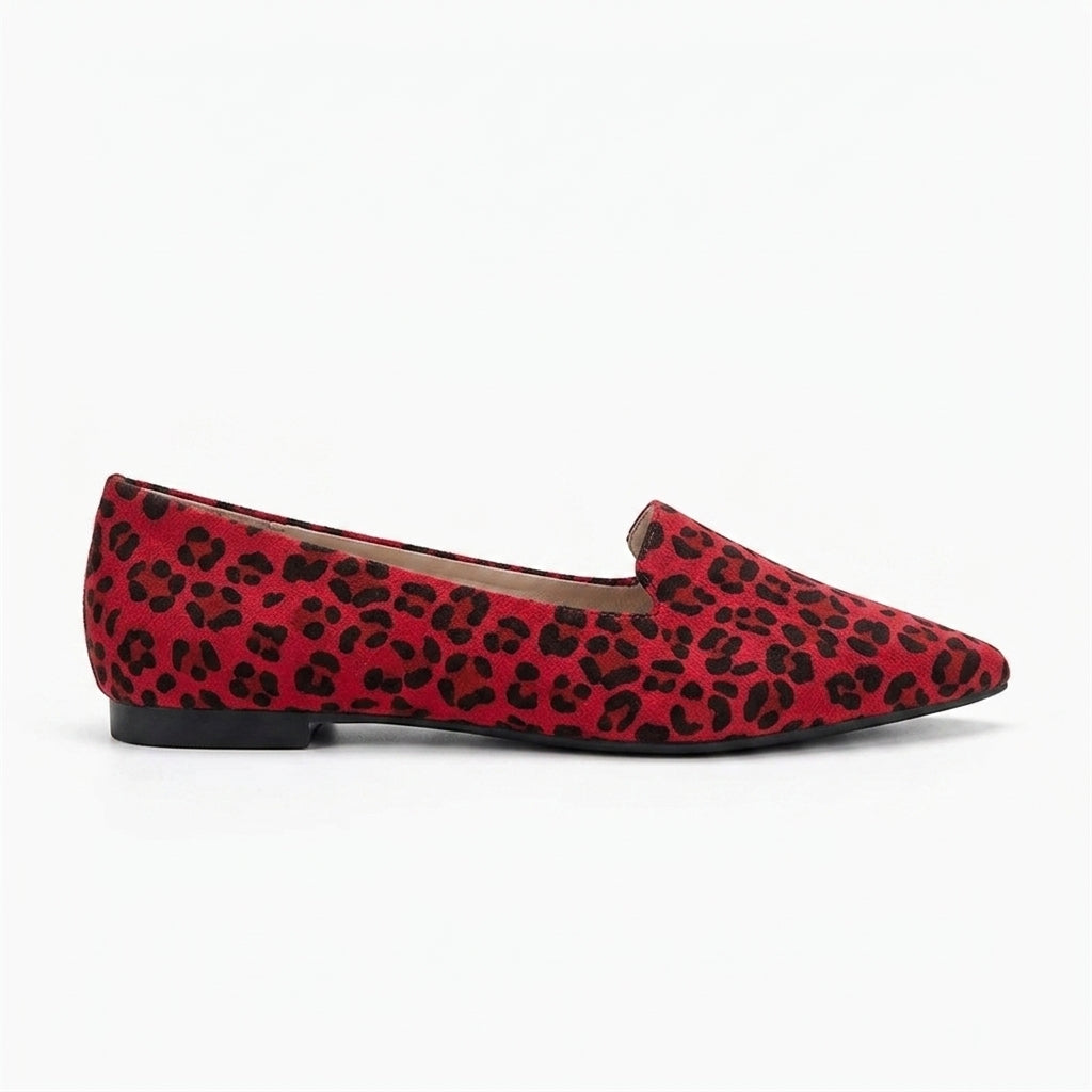 Sommers - Mocasín Mujer de Ante Estampado de Leopardo