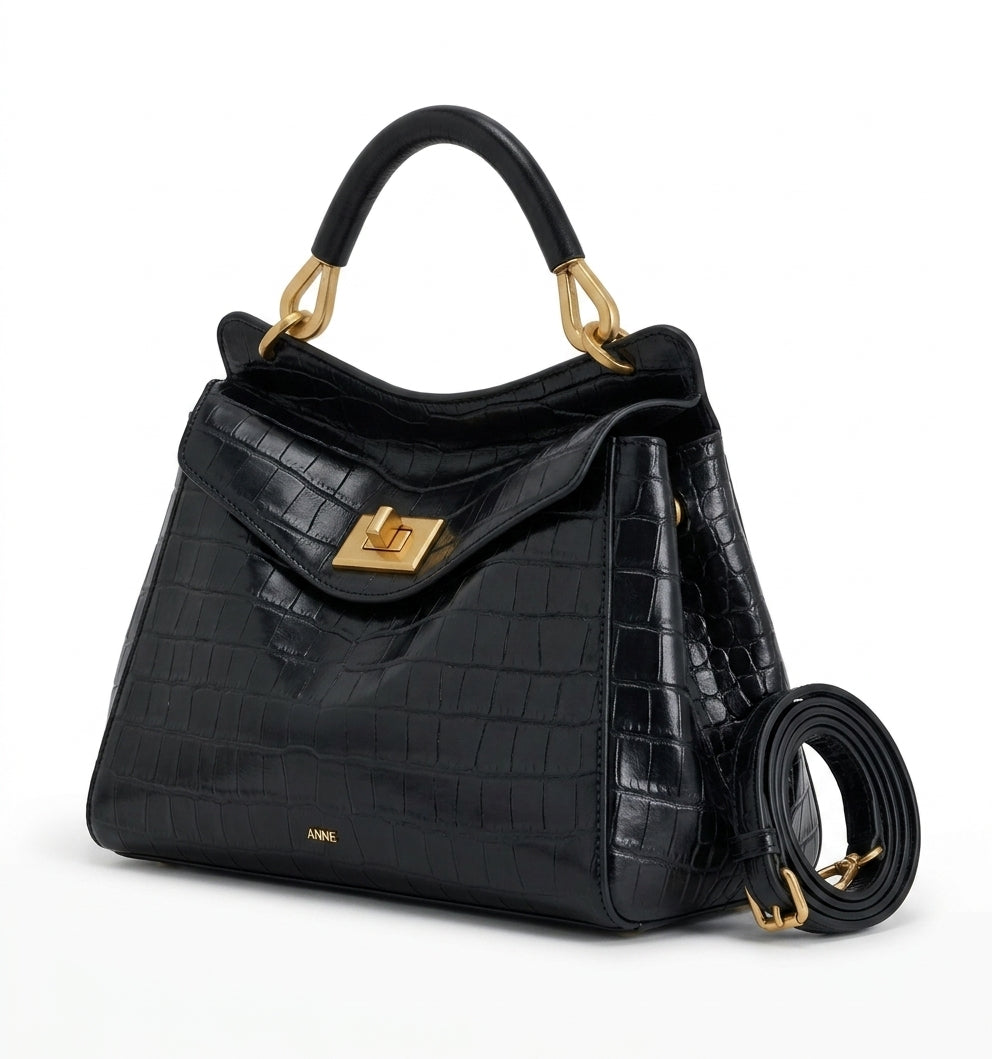 Paola Croco – Bolso Grande de Mujer en Cuero Efecto Cocodrilo