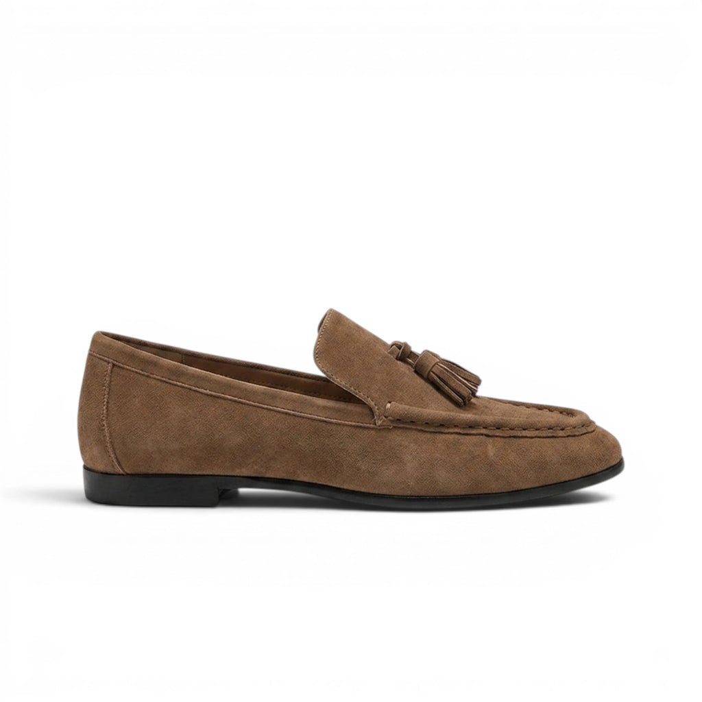 Giangy - Mocasín Ante Mujer Estilo Italiano Chic