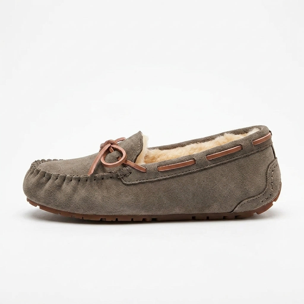 Salya - Mocasín Ante Mujer Forrado Forro Polar