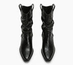 Laurentia - Bota Campera Corta de Piel Brillante