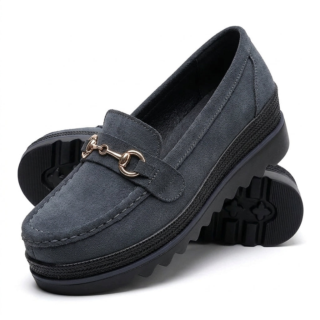 Ant - Mocasín de Cuña Mujer de Ante