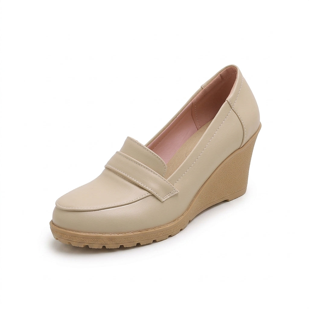 Penny - Mocasín de Cuña Mujer de Piel
