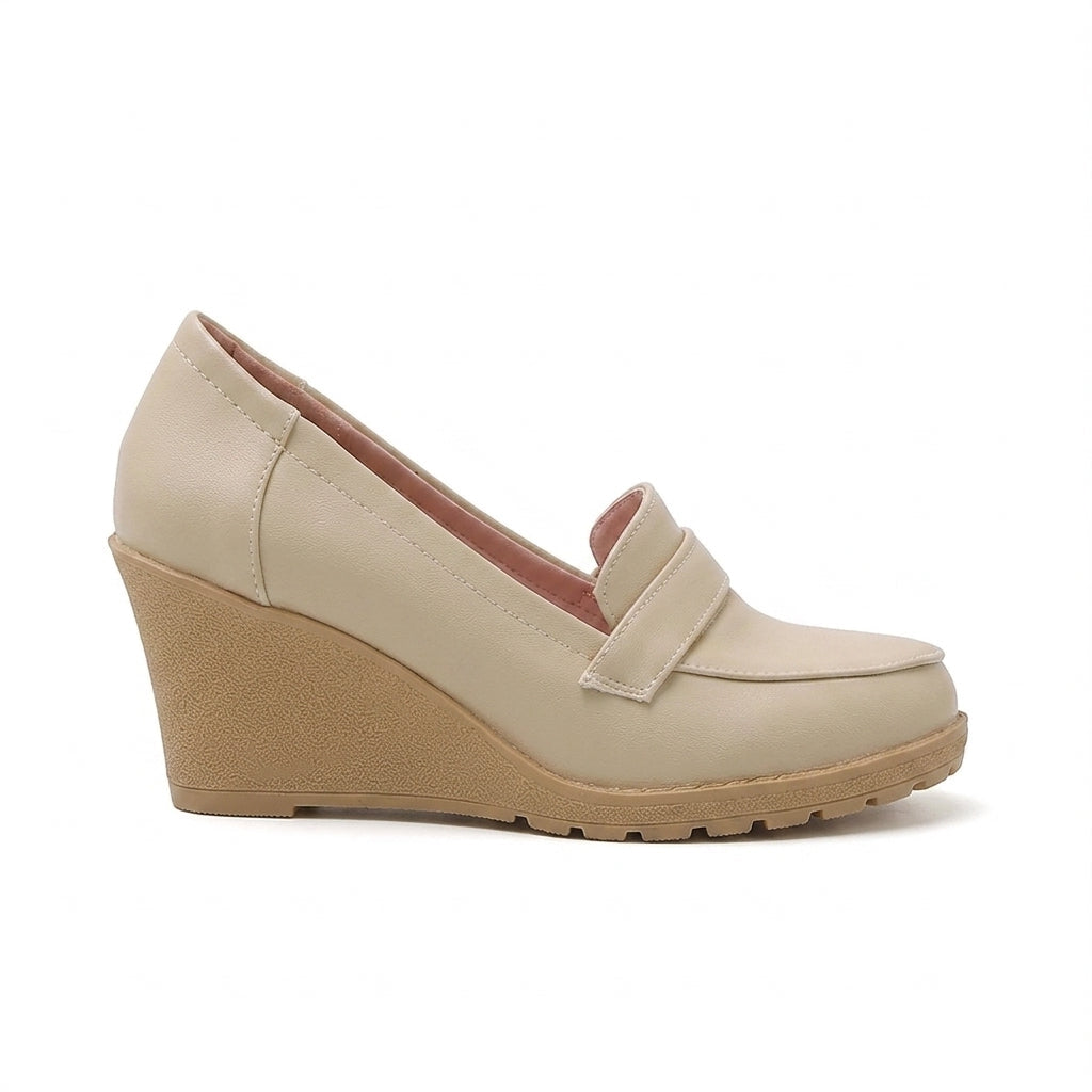 Penny - Mocasín de Cuña Mujer de Piel
