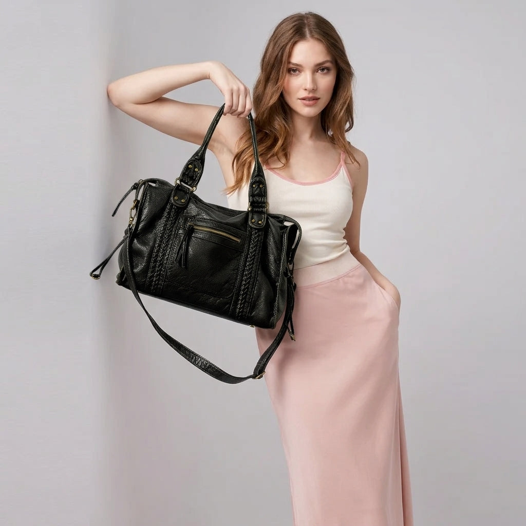 RAQUEL - Bolso Bandolera para Clases de Piel Rígida - OSMARA Fashion - vista 5