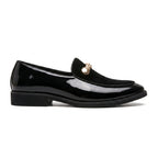 Valenzo - Mocasín Mujer de Charol Joya Dorado Chic