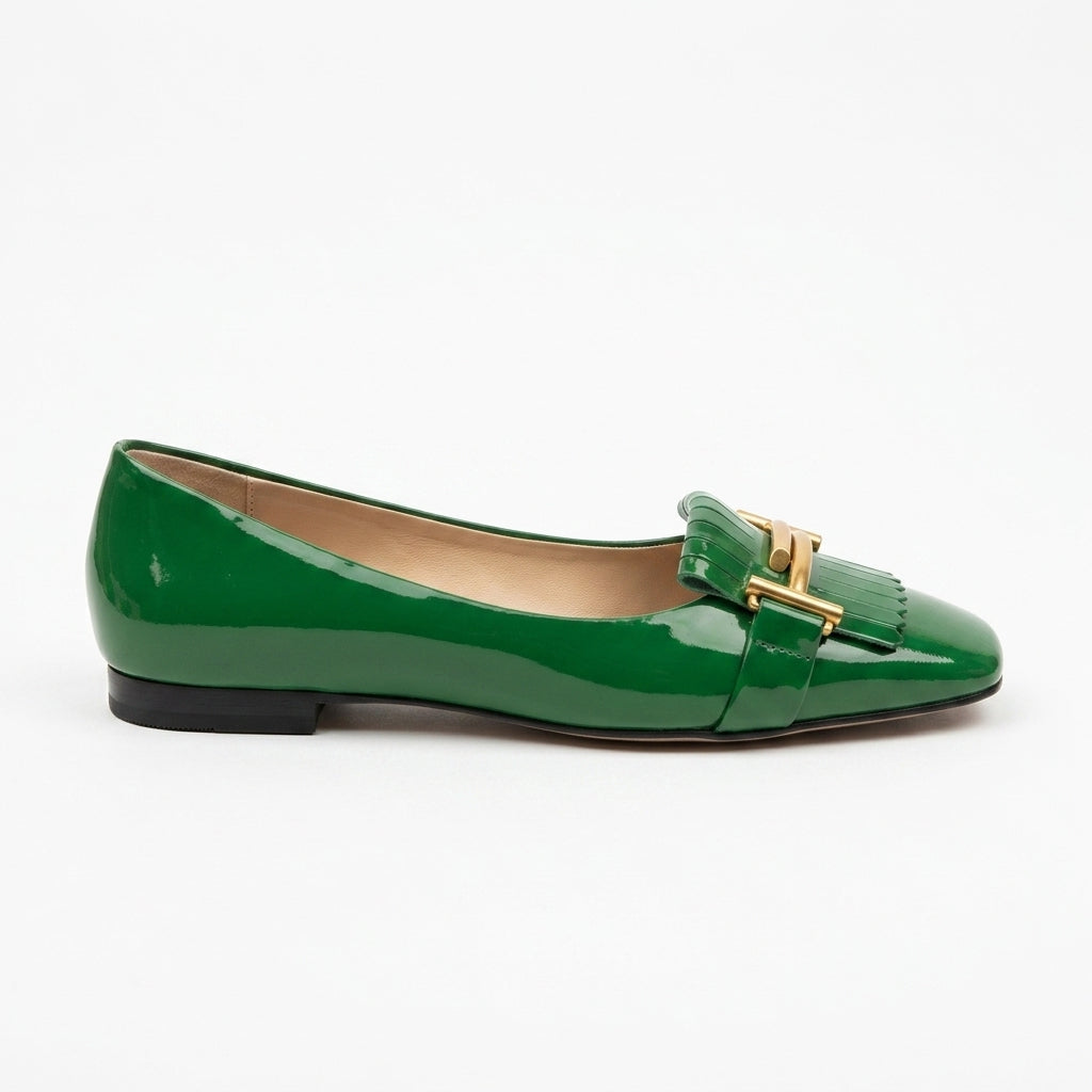 Maëlisse - Mocasín Mujer de Charol Flecos Estilo Parisino