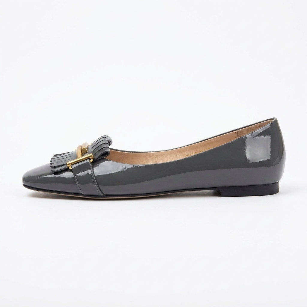 Maëlisse - Mocasín Mujer de Charol Flecos Estilo Parisino